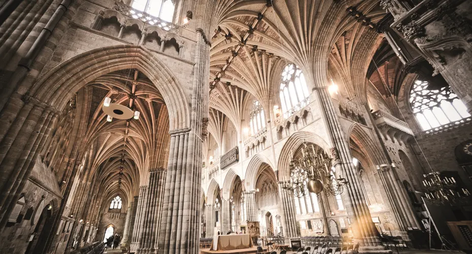 Interior of Exeter Cathedral
