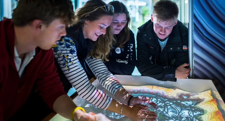 Geology students in Cornwall