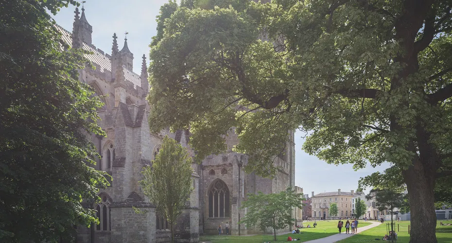 Exeter Cathedral, built in 1133